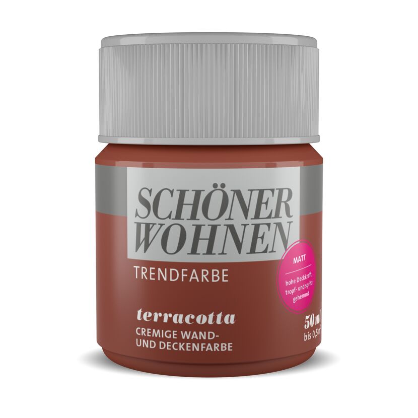 SCHÖNER WOHNEN Trendfarbe terracotta matt 50 ml