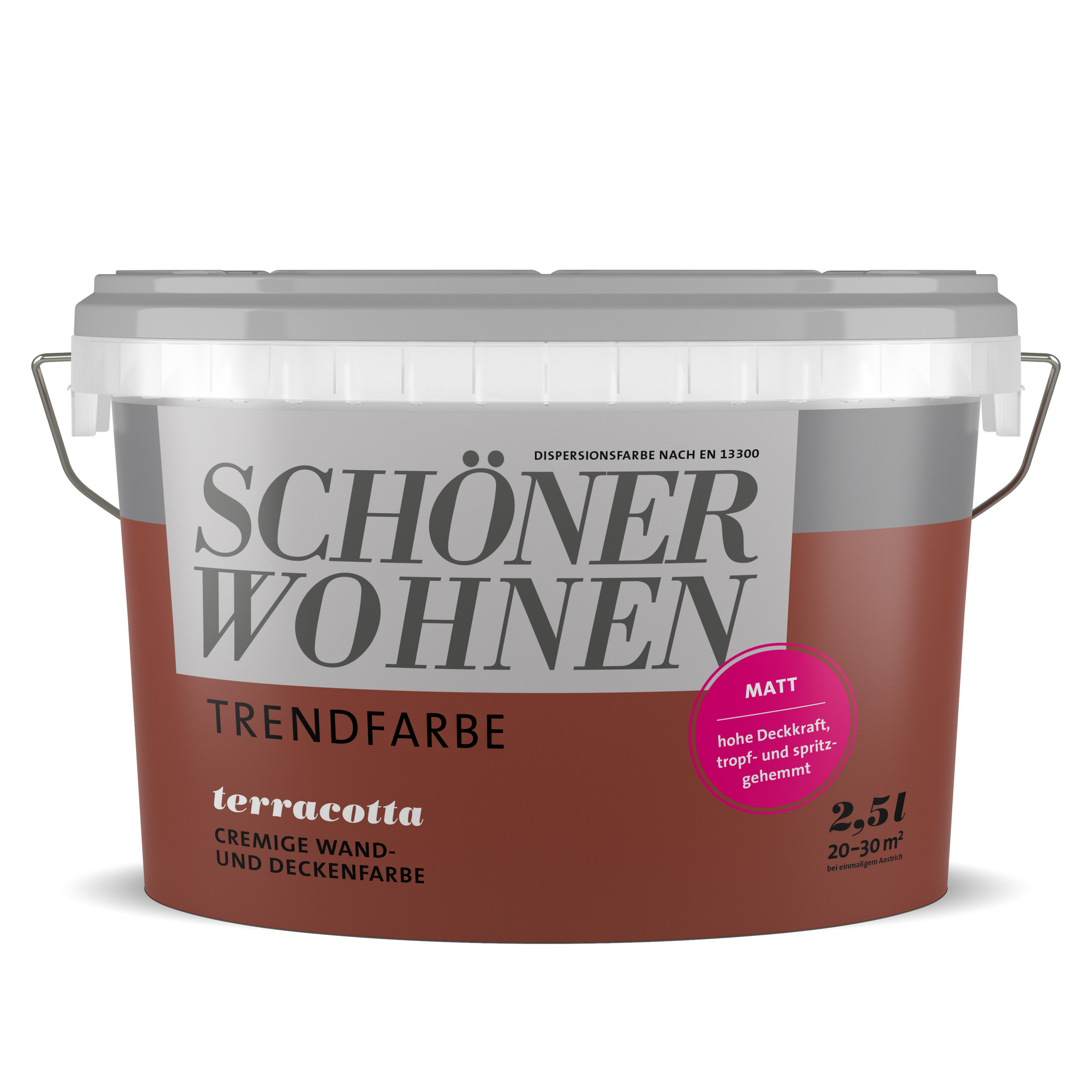 Trendfarbe 'Terracotta' rot braun matt 2,5 l + product picture