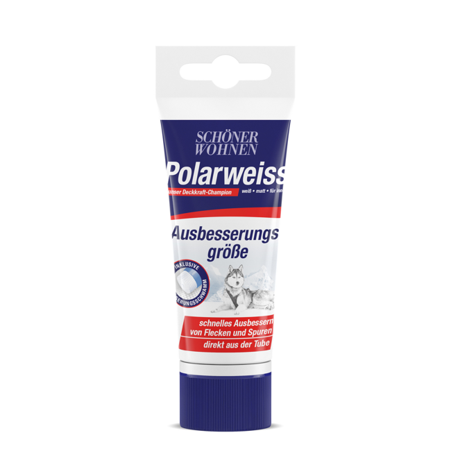 Bild von Wandfarbe 'Polarweiß' Tube matt 50 ml