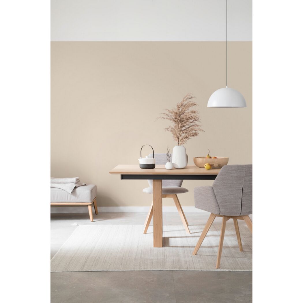 Esszimmer mit beiger Wandfarbe 'Cosy'