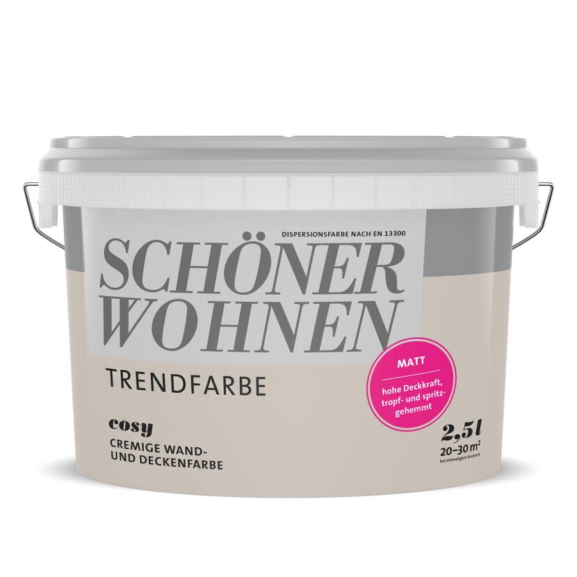 Eimer mit SCHÖNER WOHNEN Trendfarbe Cosy