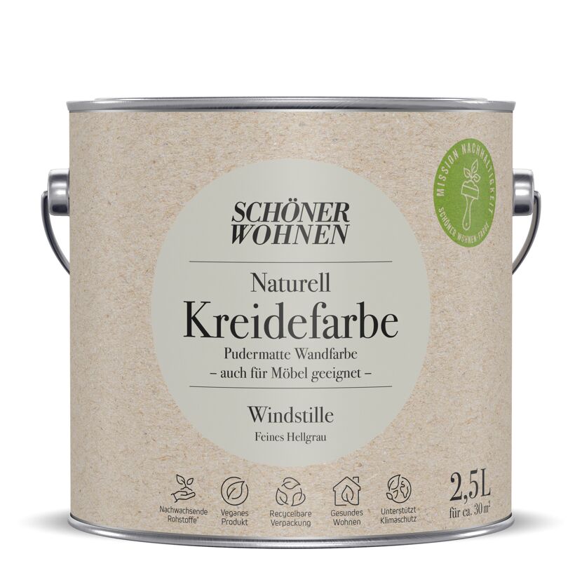 Dose mit SCHÖNER WOHNEN Naturell Kreidefarbe Windstille