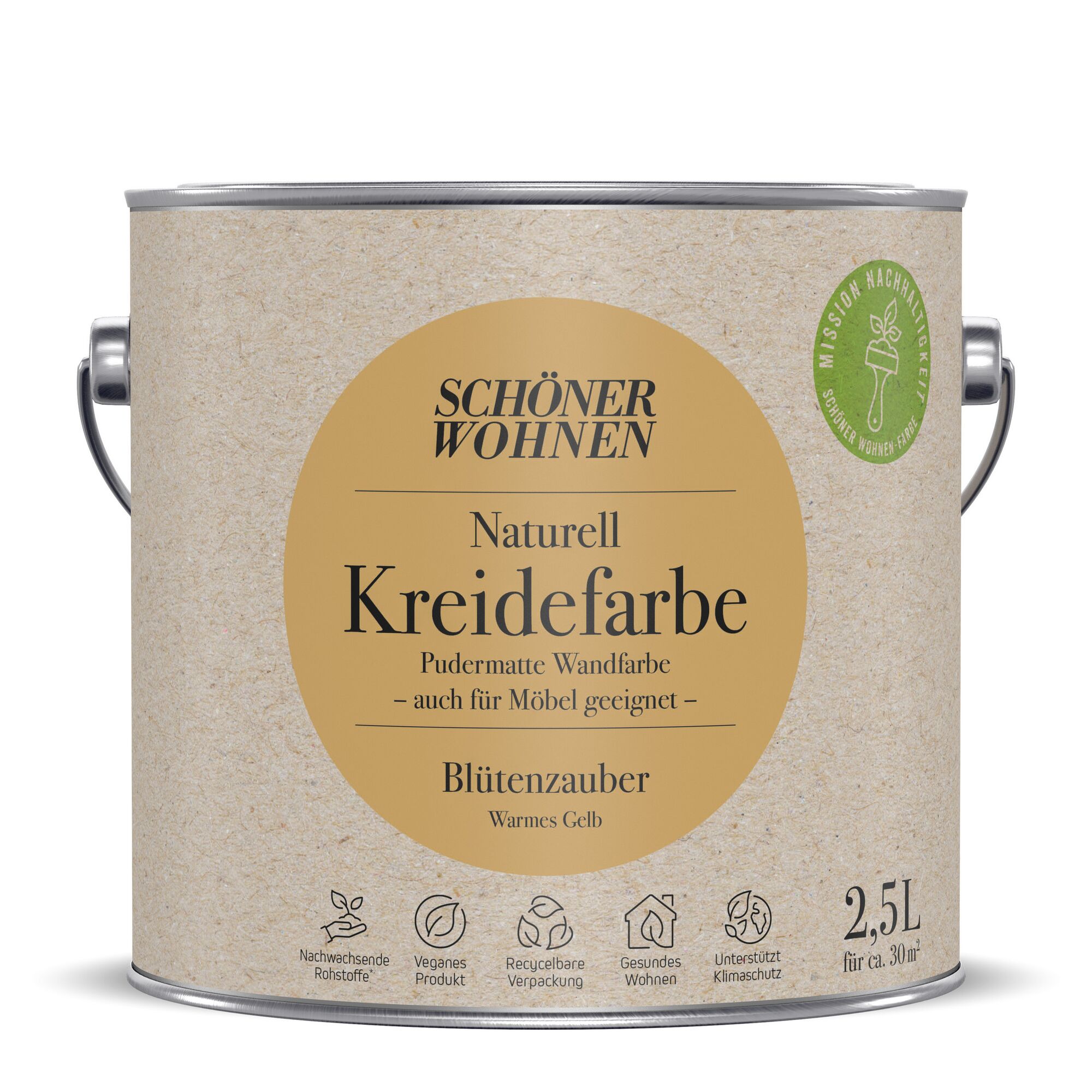 2,5 l Dose Blütenzauber Natur Kreidefarbe