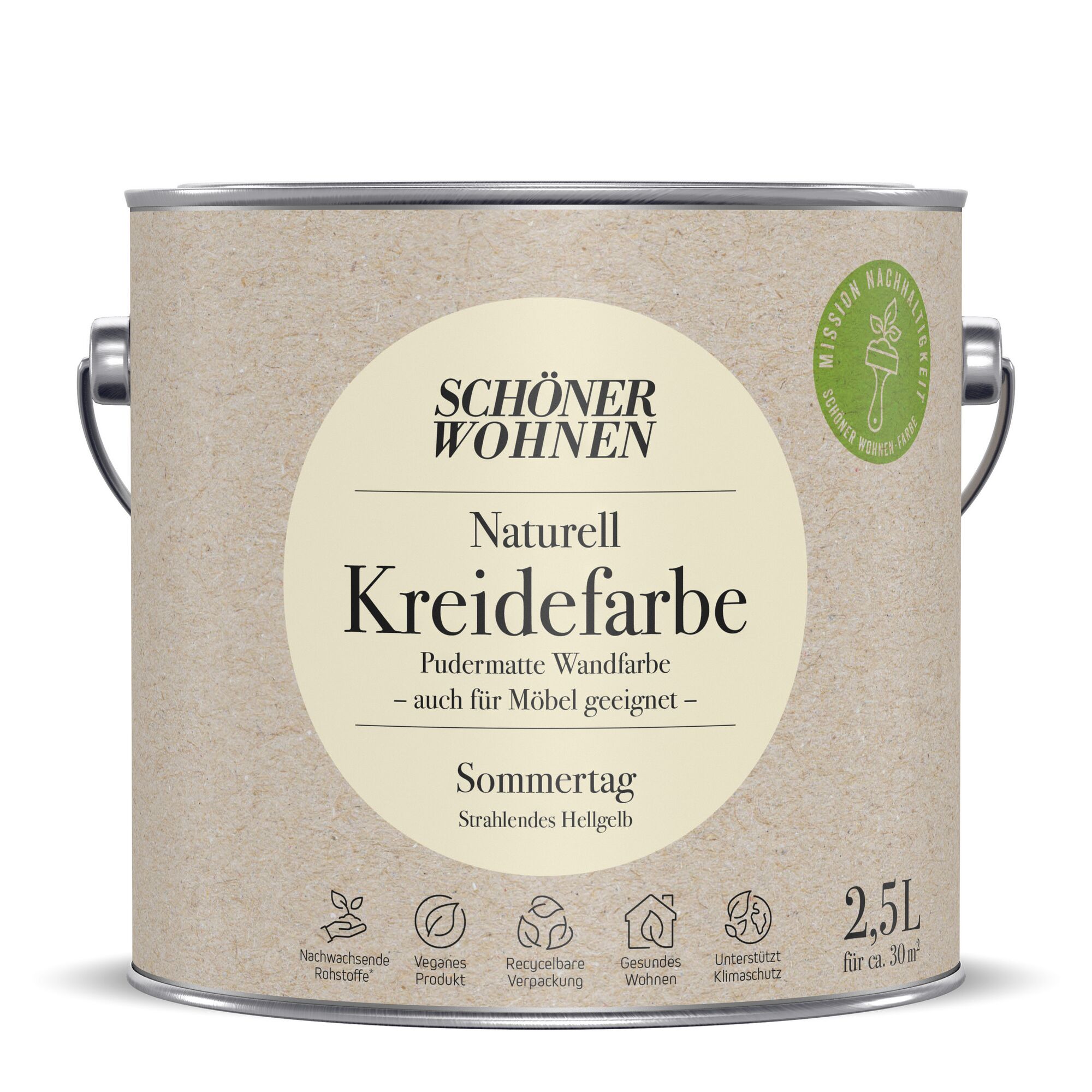 2,5 l Dose Naturell Kreidefarbe Sommertag