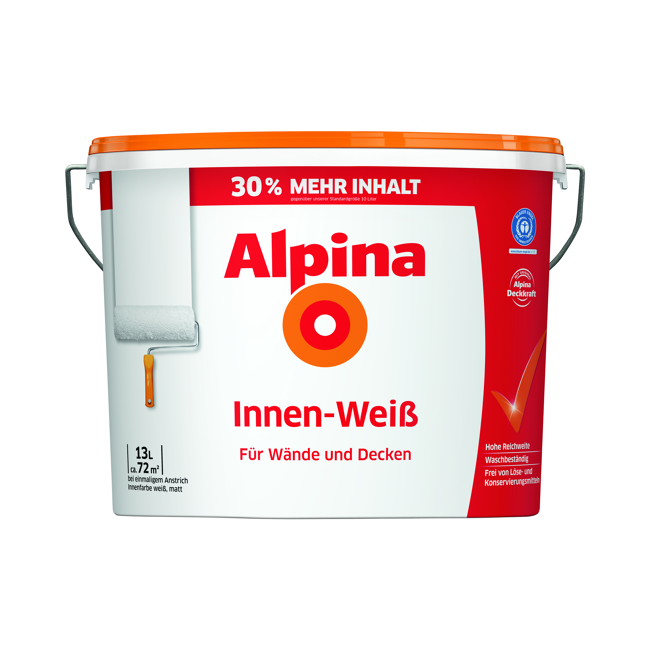 Bild von Innenfarbe weiß matt 13 l
