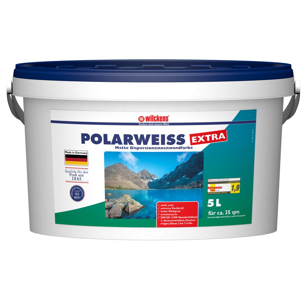 5 l Eimer Polarweiss Extra Dispersionsinnenwandfarbe von Wilckens