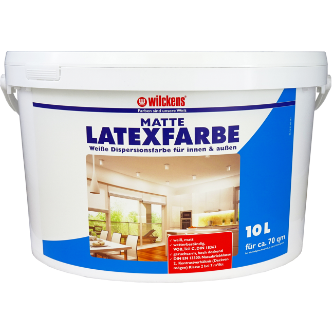 Bild von Latexfarbe mattweiß 10 l
