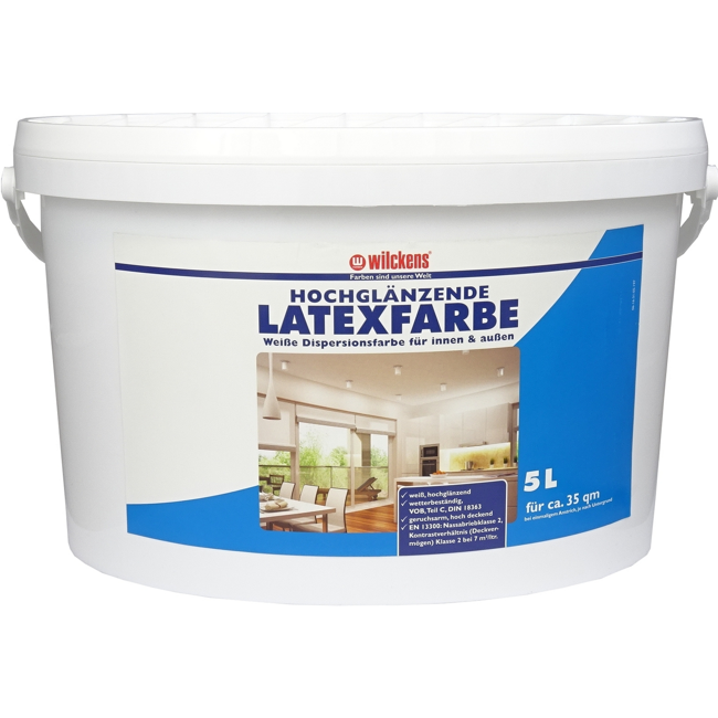 Bild von Latexfarbe weiß 5 l