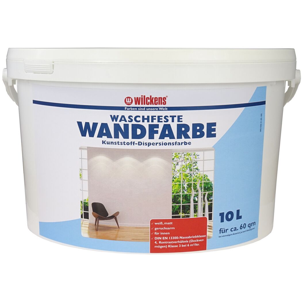 Wilckens Waschfeste Wandfarbe 10l Eimer