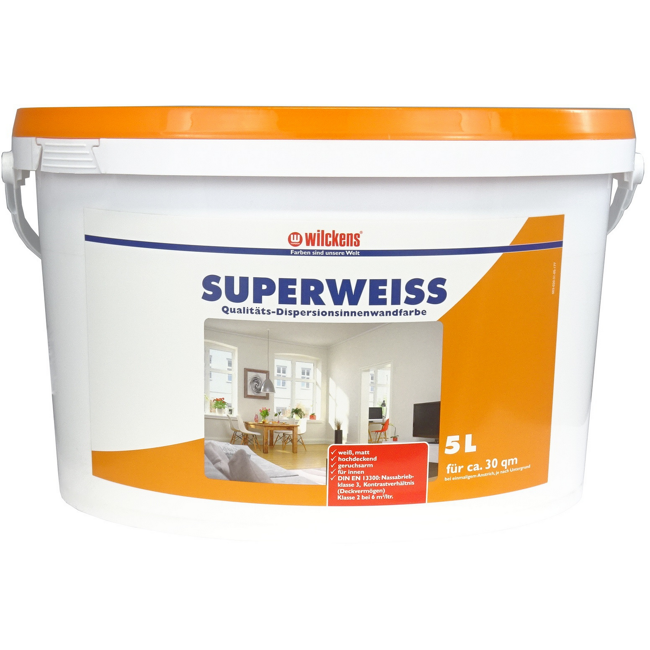 Bild von Wandfarbe mattweiß 5 l