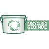 Eimer mit Recycling Symbol, Recycling Gebinde