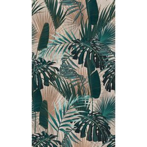 Vliestapete 'The Wall II' Monstera Blatt grün/beige 3-teilig 1,59 x 2,80 m