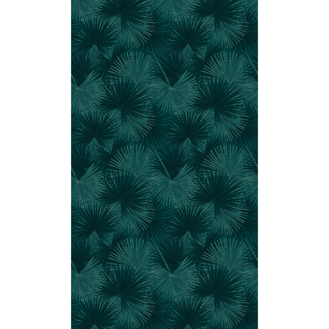 Muster aus dunkelgrünen Palmwedeln