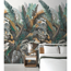 Verkleinertes Bild von Vliestapete 'The Wall II' Dschungelblatt grün 3-teilig 159 x 280 cm