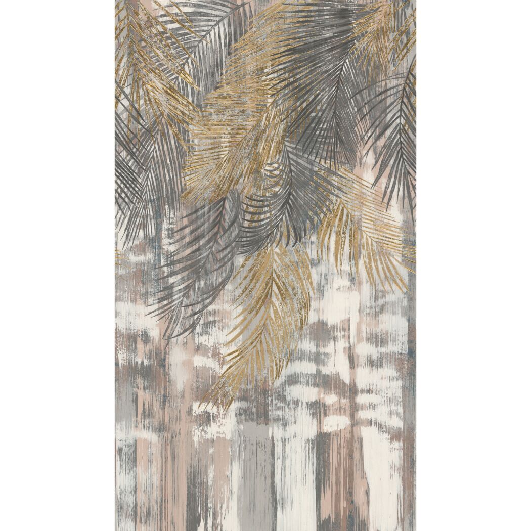 Graue und goldene Palmwedel