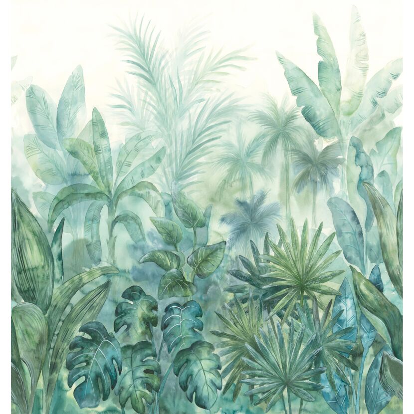 Dschungelblätter Aquarell