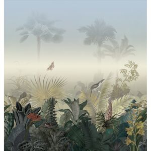 Vliestapete 'The Wall II' Palmen Nebel beige 5-teilig 265 x 280 cm