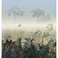 Verkleinertes Bild von Vliestapete 'The Wall II' Palmen Nebel beige 5-teilig 265 x 280 cm