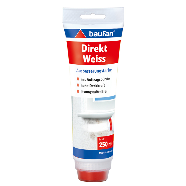Bild von Wandfarbe weiß stumpfmatt 250 ml