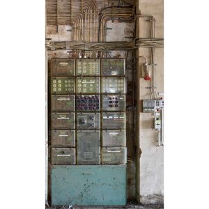 Vliestapete 'The Wall II' Elektrokasten beige 3-teilig 1,59 x 2,80 m
