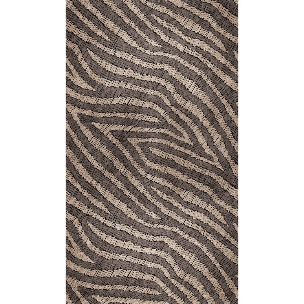 Vliestapete 'The Wall II' Zebramuster braun 3-teilig 1,59 x 2,80 m