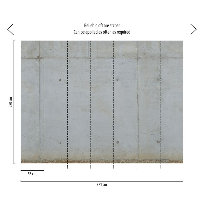 Graue Betonwand
