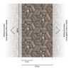 Braune Fototapete mit geometrischem Muster