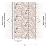 Roségoldenes geometrisches Muster