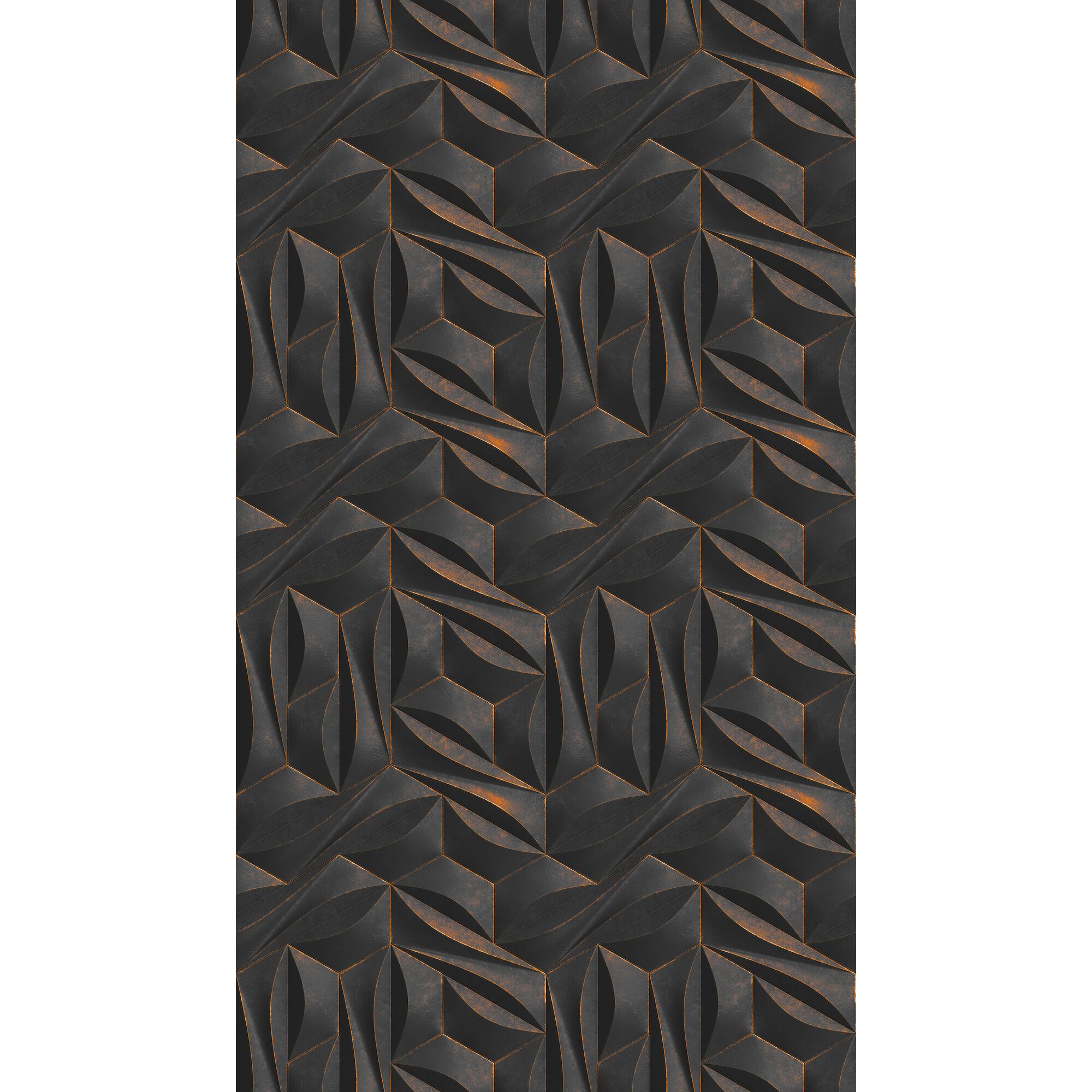 Schwarzes geometrisches Muster Fototapete