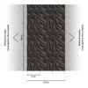 Schwarze Fototapete mit geometrischem Muster