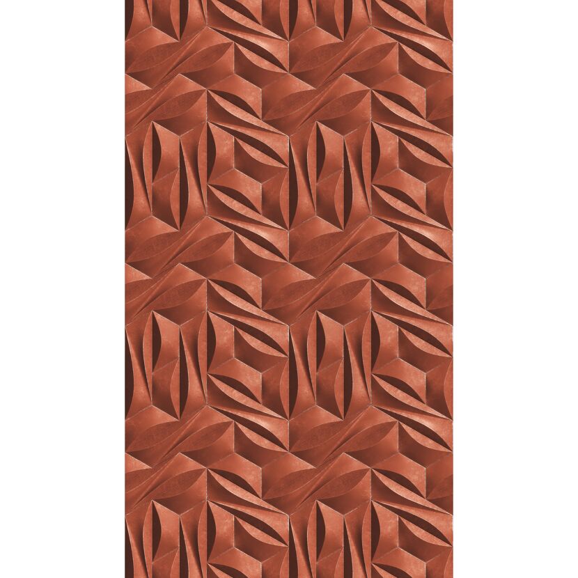 Rotes geometrisches Fliesenmuster
