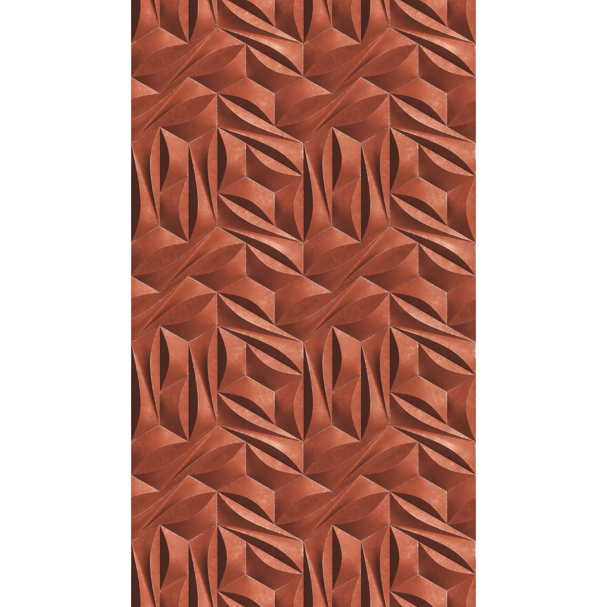 Rotes geometrisches Fliesenmuster