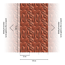 Vliestapete 'The Wall II' Grafik rot 3-teilig 1,59 x 2,80 m