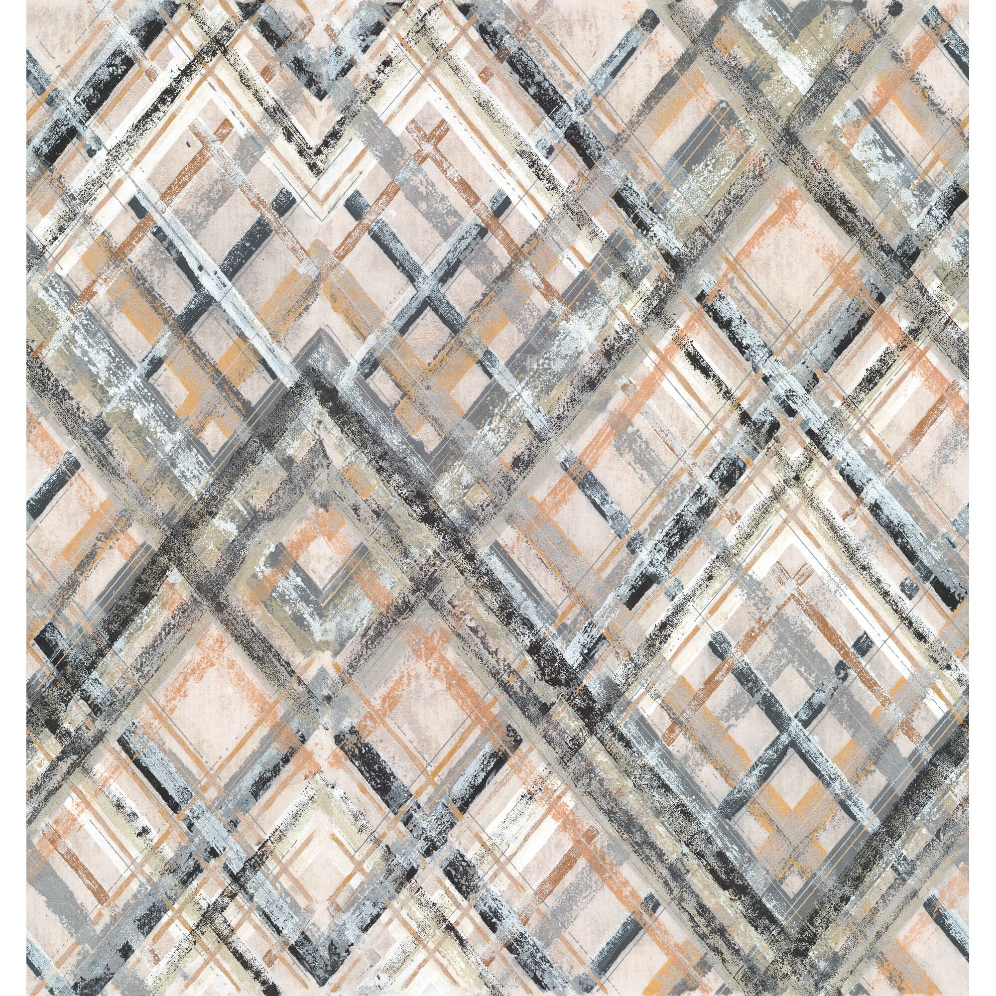 Grafisches Muster aus Linien in Beige, Grau und Schwarz