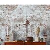 Vliestapete 'The Wall II' Steinwand Used grau 3-teilig 1,59 x 2,80 m
