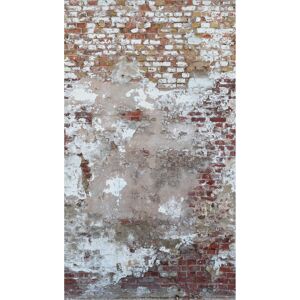 Vliestapete 'The Wall II' Backstein used grau 3-teilig 159 x 280 cm