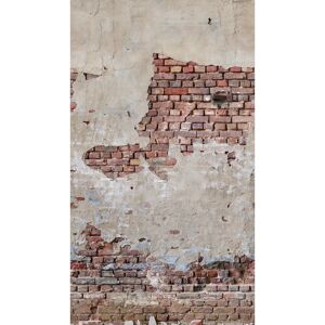 Vliestapete 'The Wall II' Steinwand Loft braun 3-teilig 159 x 280 cm