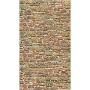 Vliestapete 'The Wall II' Stein Natur orange 3-teilig 1,59 x 2,80 m
