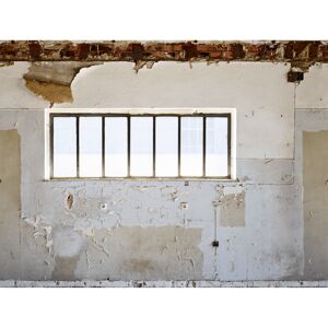 Vliestapete 'The Wall II' Fabrikhalle grau 7-teilig 371 x 280 cm