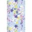 Blumenmuster auf blauem Hintergrund