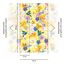 Gelbe Blumentapete mit Kolibris