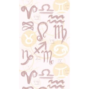 Vliestapete 'The Wall II' Sternzeichen beige 3-teilig 1,59 x 2,80 m