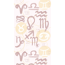 Vliestapete 'The Wall II' Sternzeichen beige 3-teilig 1,59 x 2,80 m