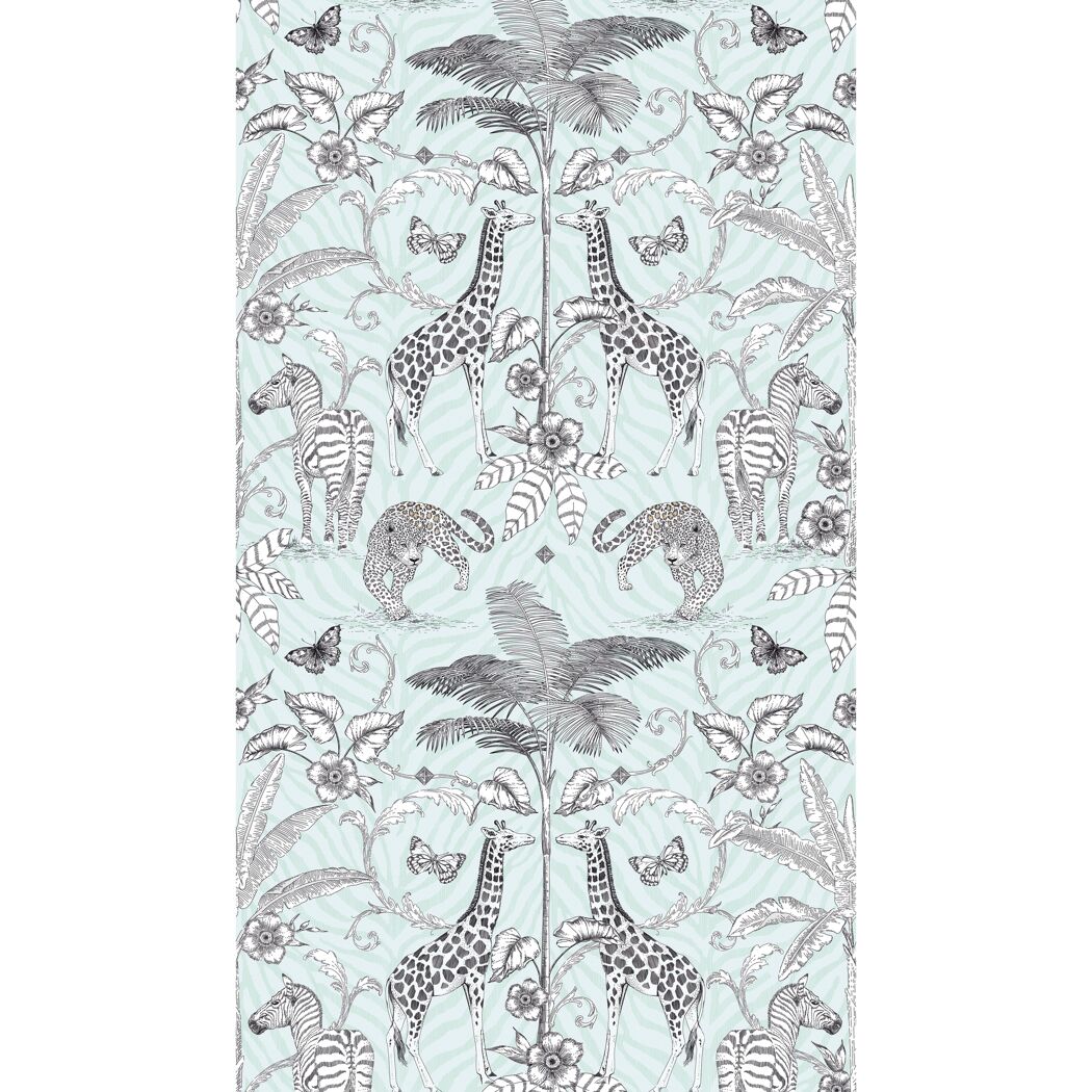Muster mit Giraffen, Zebras und Leoparden