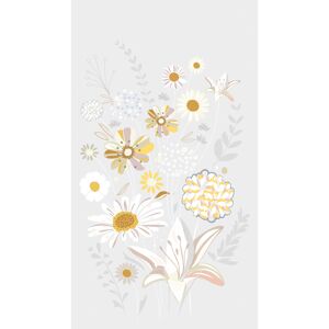 Vliestapete 'The Wall II' Blumenmuster grau 3-teilig 1,59 x 2,80 m