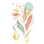 Abstrakte florale Illustration in Pastelltönen
