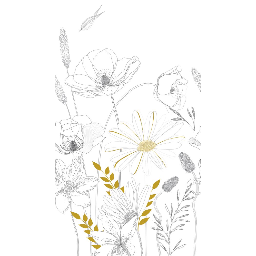 Skizze von Wildblumen