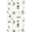 Vliestapete 'The Wall II' Kinder Eulen blau 3-teilig 1,59 x 2,80 m