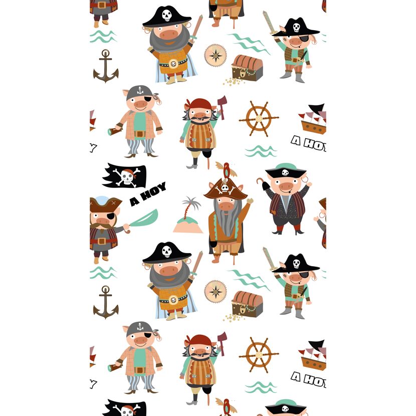 Lustige Piratenschweine als Muster