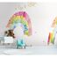 Bunter Regenbogen an der Wand